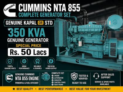 Cummins nta 855 genuine kapal or std generator and complete set gen