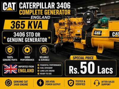 caterpillar 3406   complete genartor england 350 kva
