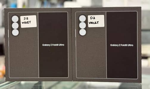 Samsung galaxy Z Fold 8 ultra Voilet  Boxpack  512gb