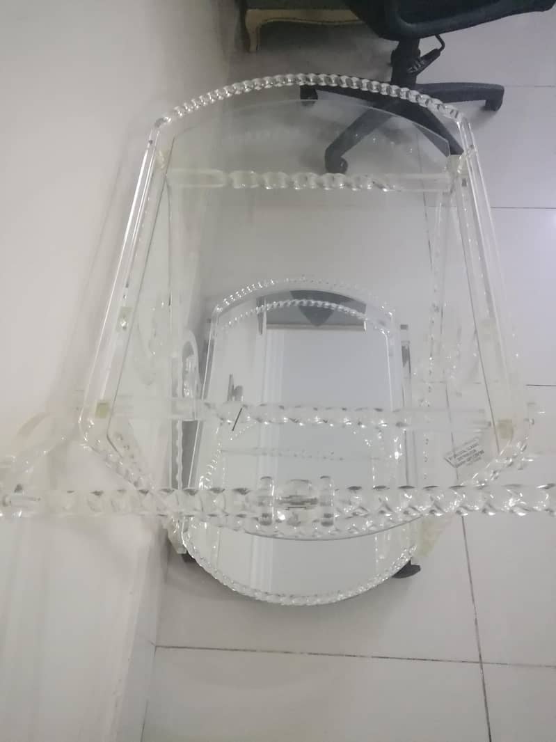 Acrolic Tea Trolly 1