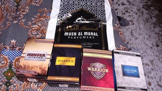 Musk al mahal Stainless steel deal - 4 Attars - Brand New