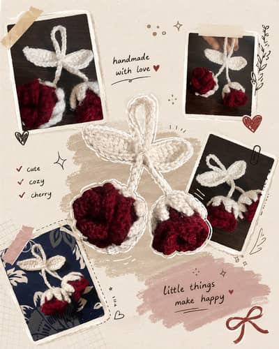 Crochet handmade keychain
