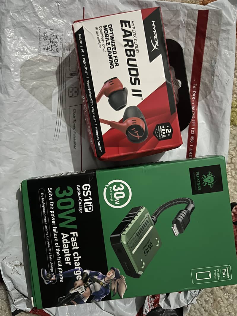 HyperXcloud II earbuds with splitter 0