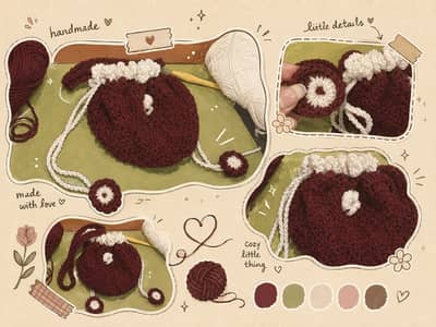 Crochet handmade bag