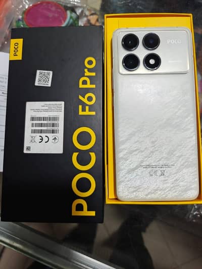 Xiaomi Poco f6 pro Marble white