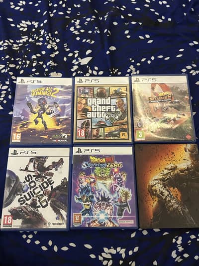 Ps5 Game Cds For Sell (Gta 5, Dragon Ball etc)