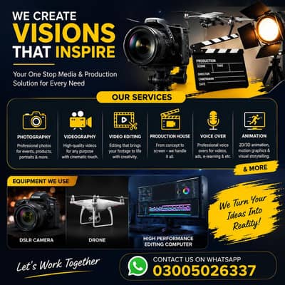 Photography Services 03005026337 Whatsapp Videography