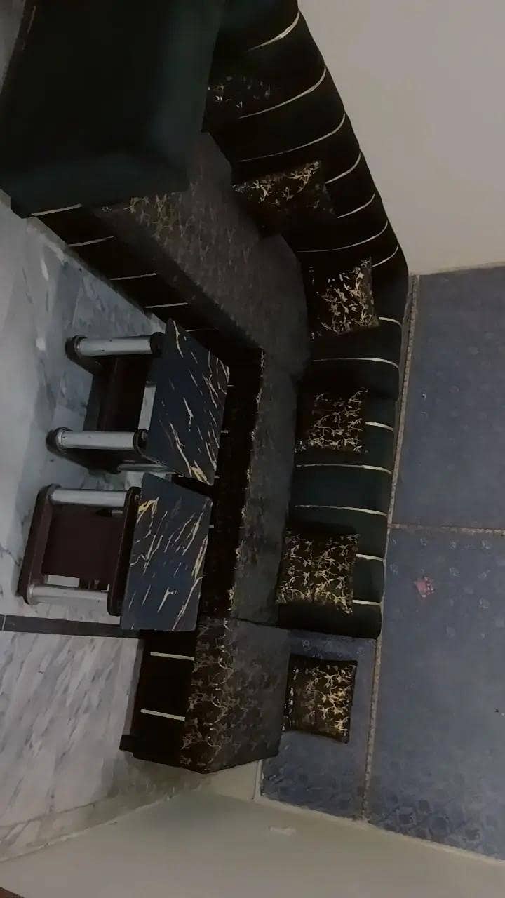 new sofa set l shaped  with table 0