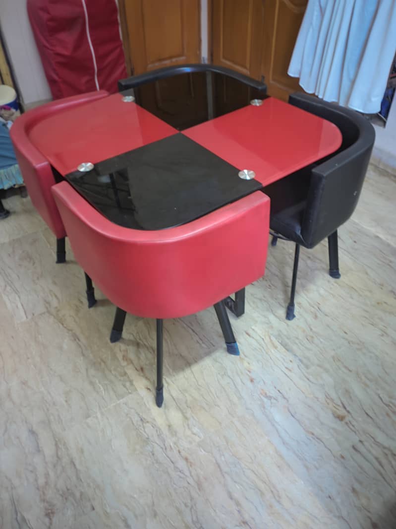 Dining Table Set – 4 Chairs 1