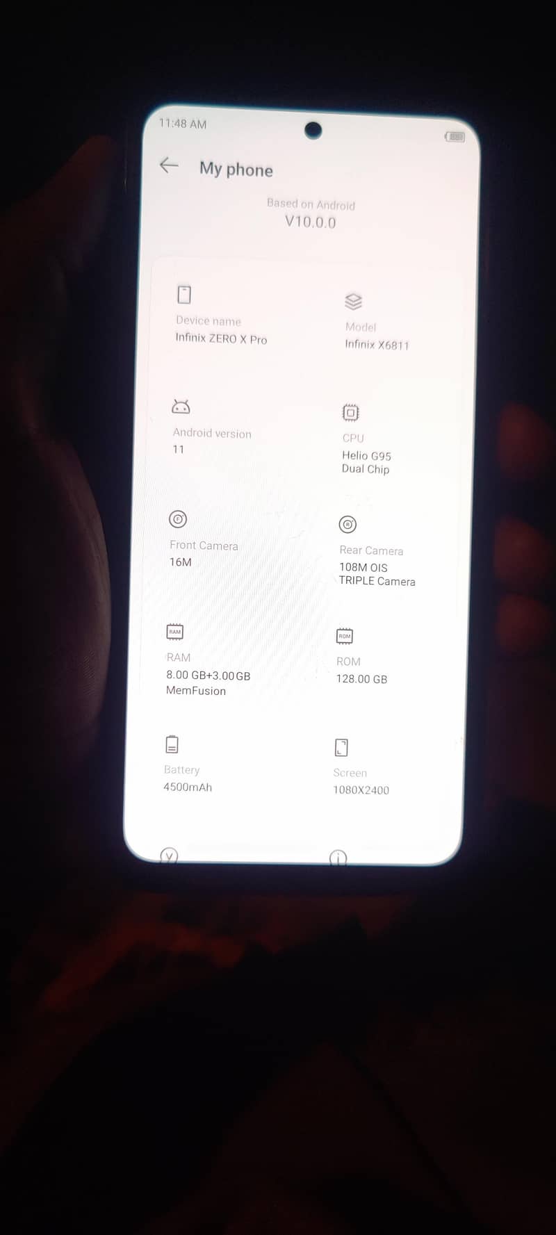 Infinix Zero X Pro 4