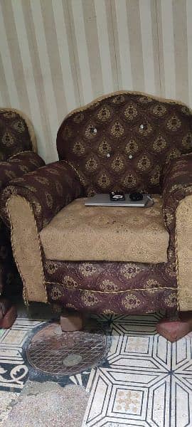 used sofa set 8/10 6