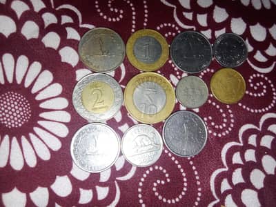 Foreign notes and coins