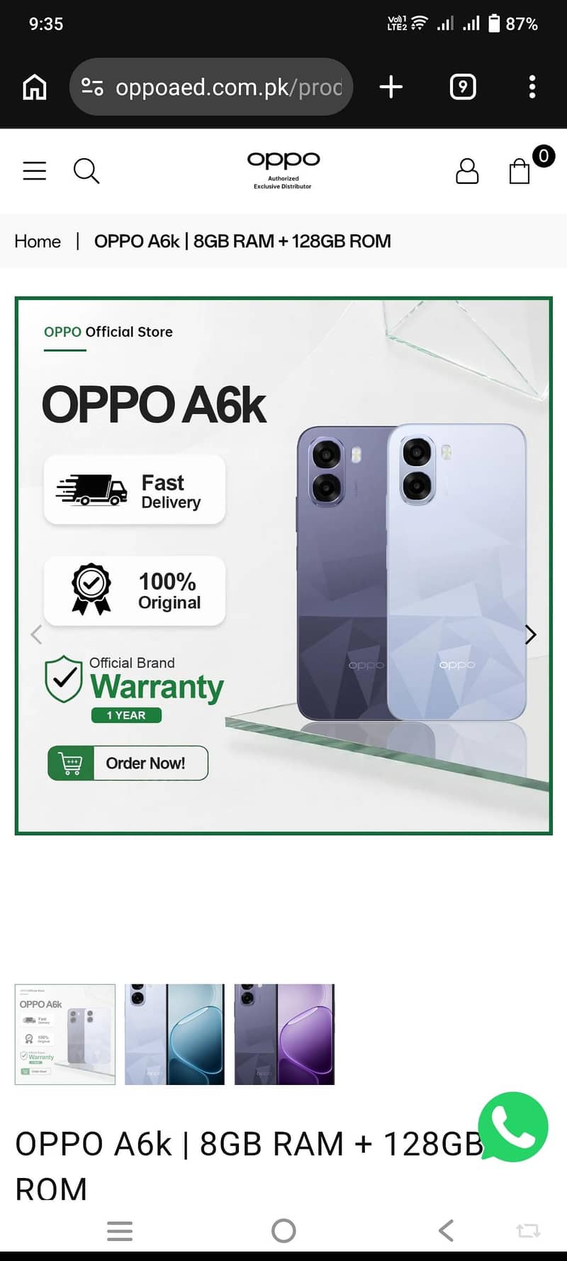 OPPO A6k 0