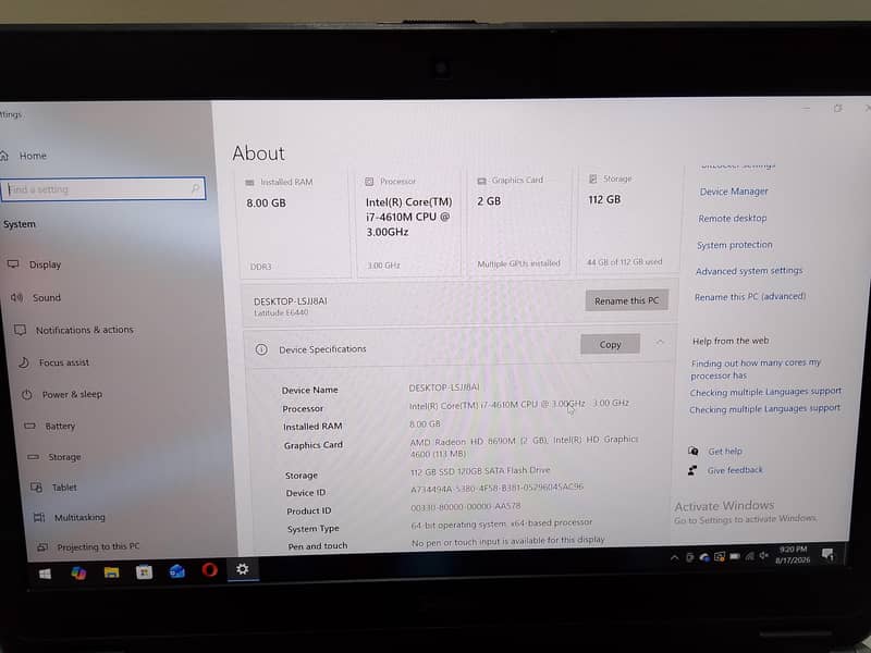Dell Latitude E6440 1