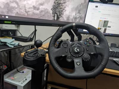 LOGOTECH G923 WHEEL With Shifter PC AND XBOX  | 100%Ok | With Box