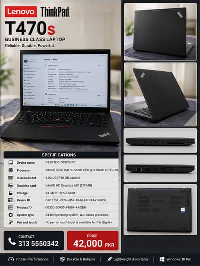 Lenovo Core i5 7th Gen