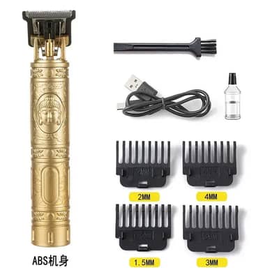 Rechargeable T9 Hair Clipper with 6 Blades
