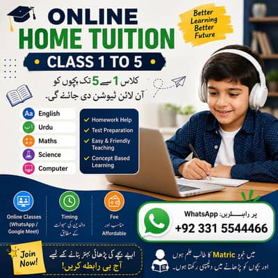 Online home tutor 