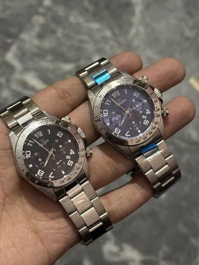stainless steel watch