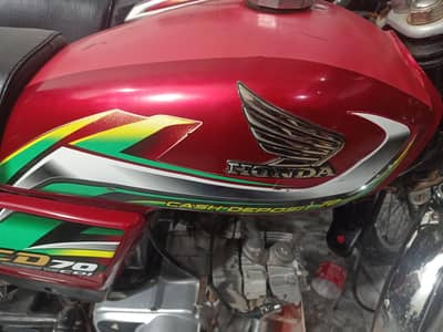 honda CD 70 Model 2022 New Condition Home use