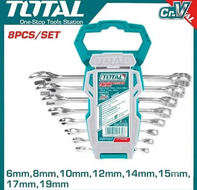 8 pcs combination spanners set