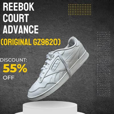 Reebok Court Advance Original GZ9620|White Leather|Size US 10,Euro 43