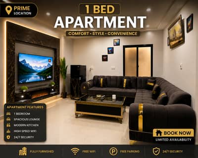 Luxury 1-Bedroom Fully Furnished Apartment Bahria Town Lahore