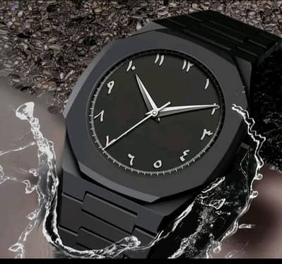 Stylish Black Arabic Dial Watch – Premium Look