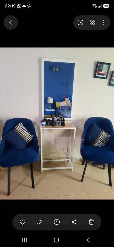 bed room chairs  n dressing table