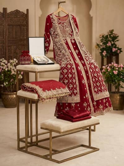 Elegant bridal dress