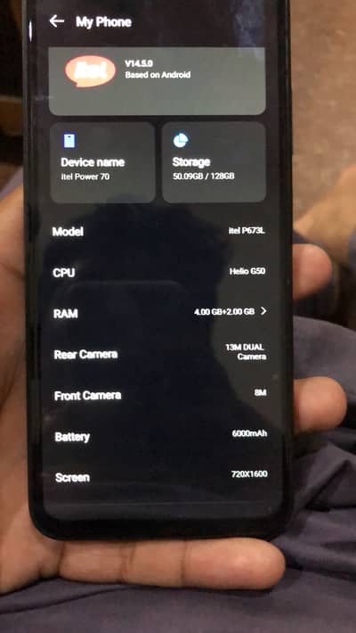Itel Power 70