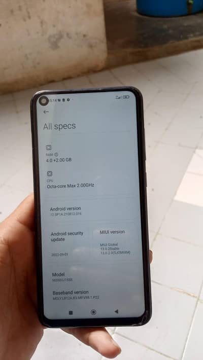 redmi note 9 4+2 128GB pta approve ha box available nhi ha ok condi