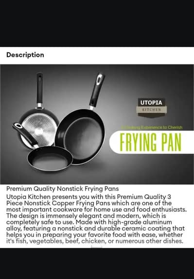 nonstick frying pan set 3