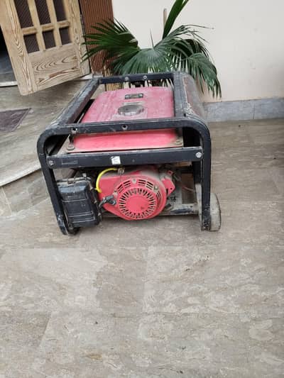 A portable generator provides 3.5kva