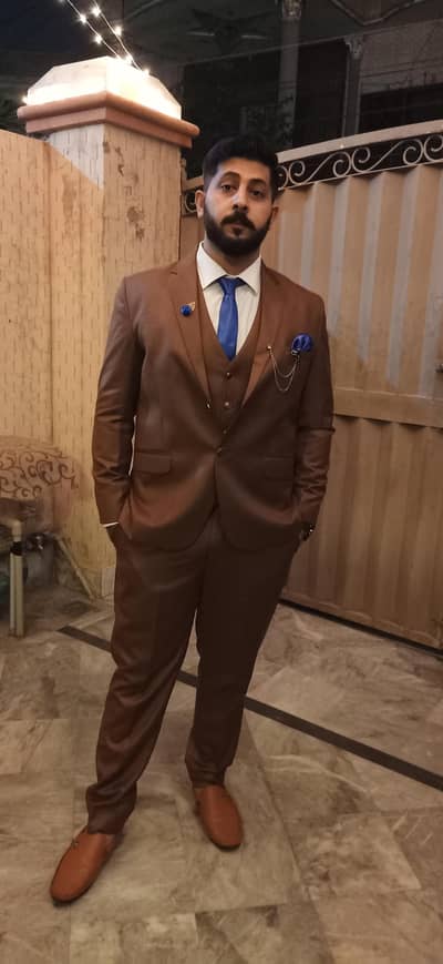 Premium Brown 2-Piece Men’s Suit – Formal & Wedding Wear