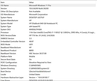 HP EliteBook 840 G8 | i7 11th Gen vPro | Ultra Slim( New Logo)