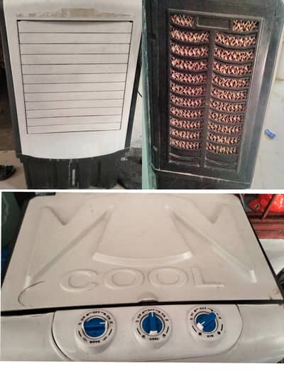 Solar and electricity power air cooler