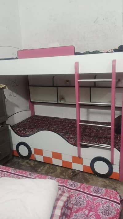 wooden kids bed