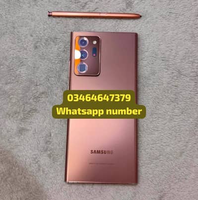 Samsung Mobile Note 20 Ultra contact Whatsapp