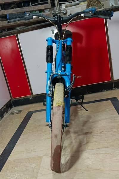 restored skyblue bicycle for kids