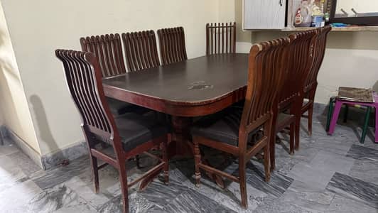 8 chairs dining table