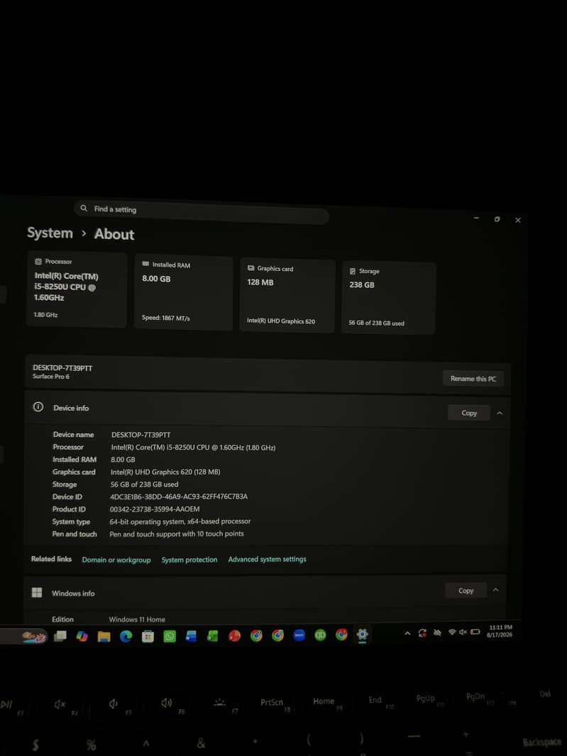 Microsoft Surface Pro 6 3