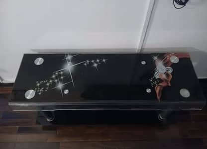 Black Luxe Glass Console