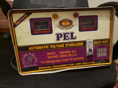 PEL automatic Stabilizer 2500 Watta