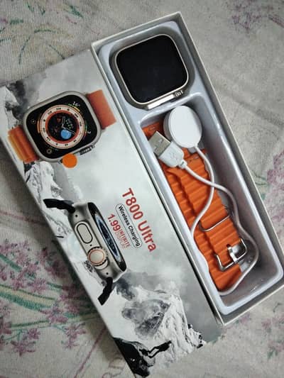 T800 Ultra Smart Watch – Brand New with Box & Charger