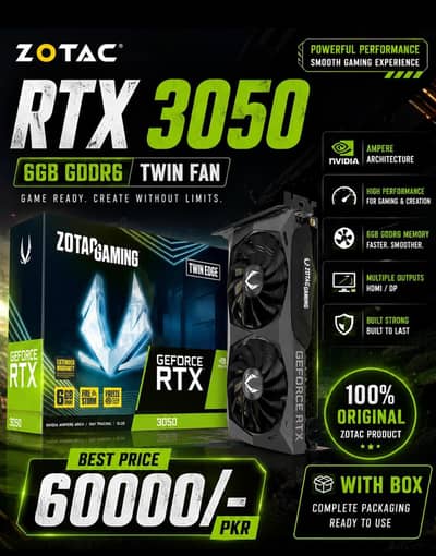 New geforce rtx 3050 6gb
