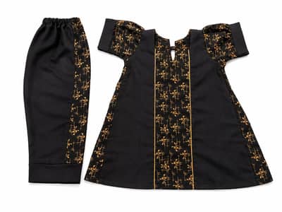 frock style 2 piece suit for baby girl