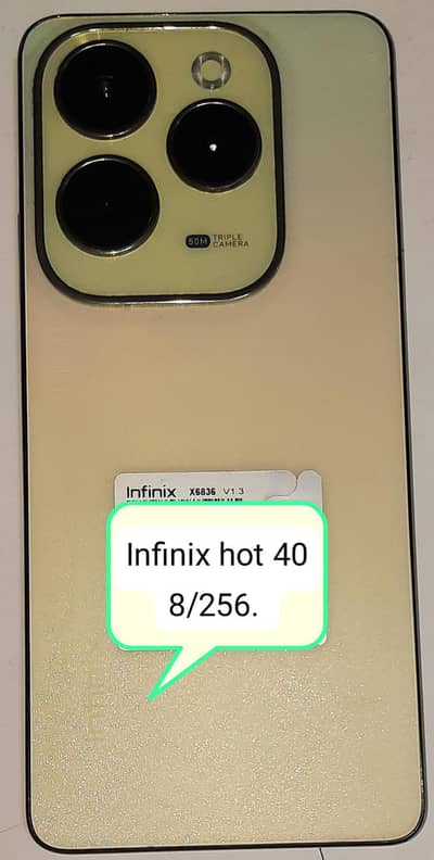 Infinix Hot 40 8+8/256GB – Good Condition 0321/1435988