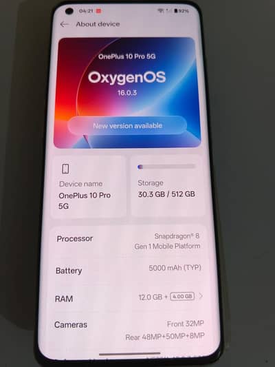 OnePlus 10 Pro 5G 16/512 Non Pta