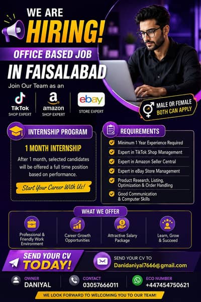 I need Amazon and tiktok shop expert for UK market